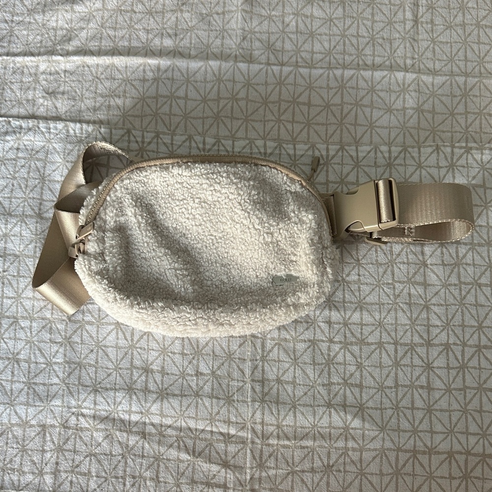 Lole Cream Sherpa Crossbody Bag